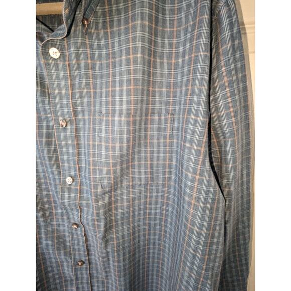 Van Heusen Men's XL Button-Up Long Sleeve Shirt Plaid Pattern - Picture 7 of 13